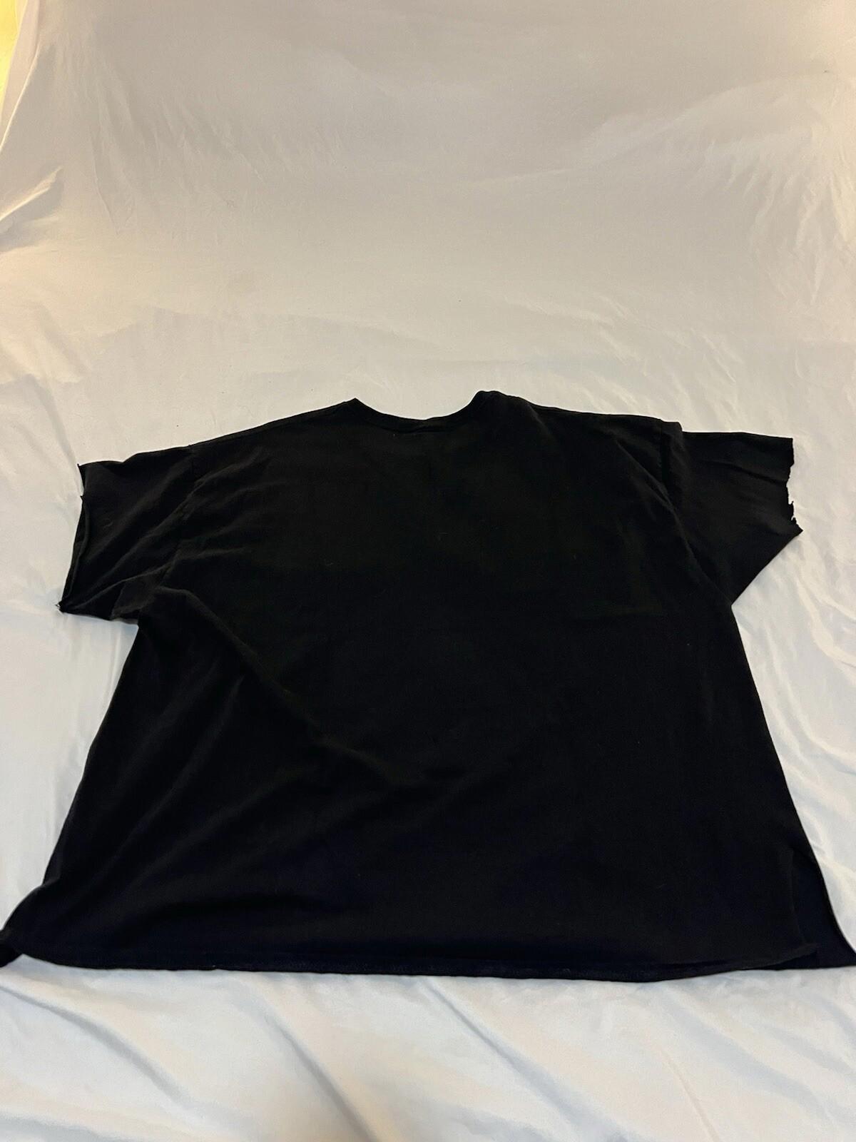 Nirvana Shirt Women 3XL Black Yellow Smiley Face Band T Shirt Custom Cut 373