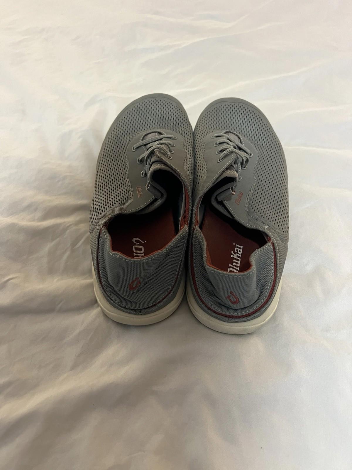Olukai Moku Pae Men's Boat Shoes, Island Salt/Koi Men’s 10.5 147