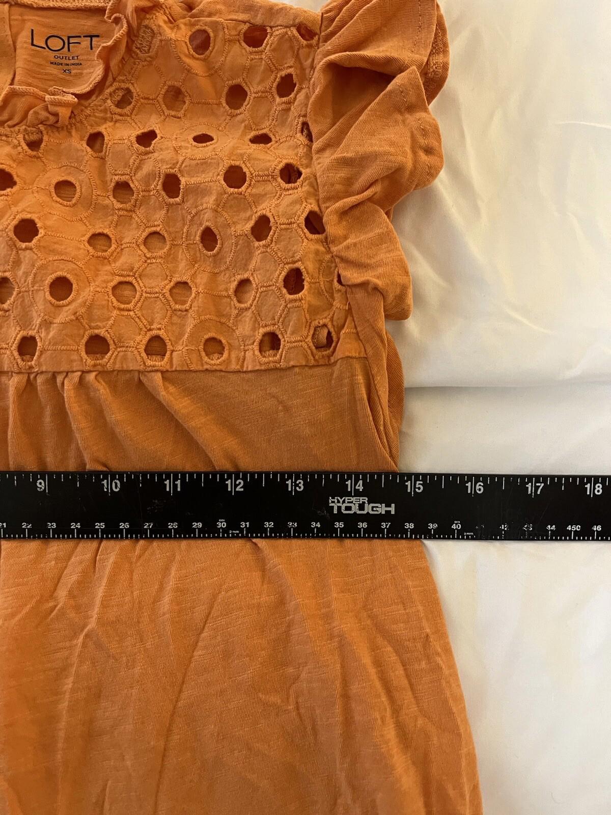 Ann Taylor Size XS Top Orange Womens 315