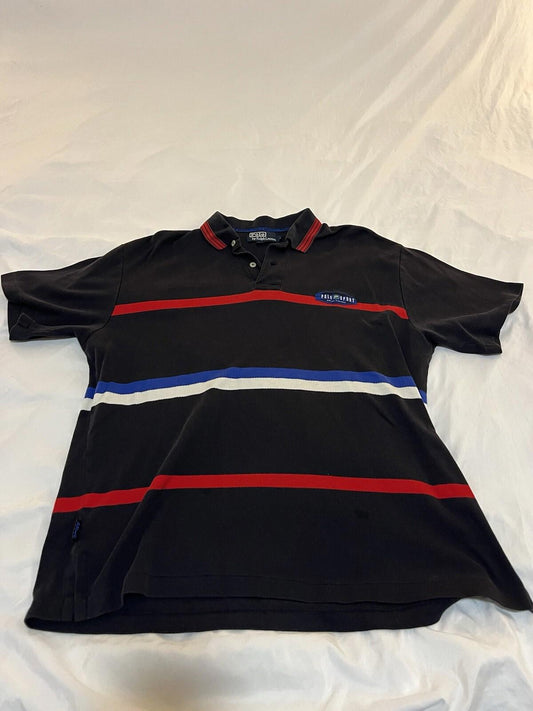 Vintage Polo Sport Polo Striped 90s Short Sleeve Size Large 361