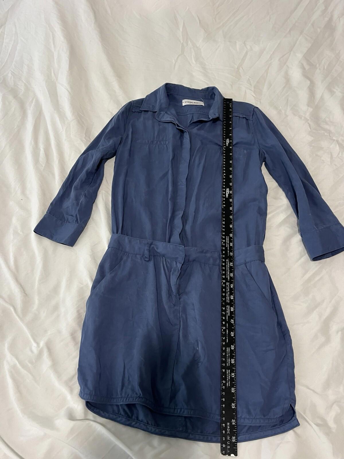 Etienne Marcel Size M Blue  Sleeveless Military Shorts Romper 132