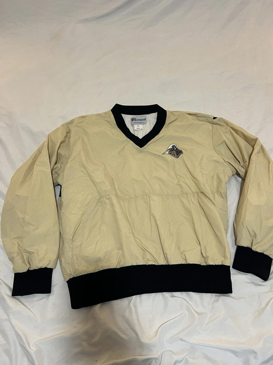 Vintage Boathouse Purdue University Windbreaker Pullover XL Tan 133