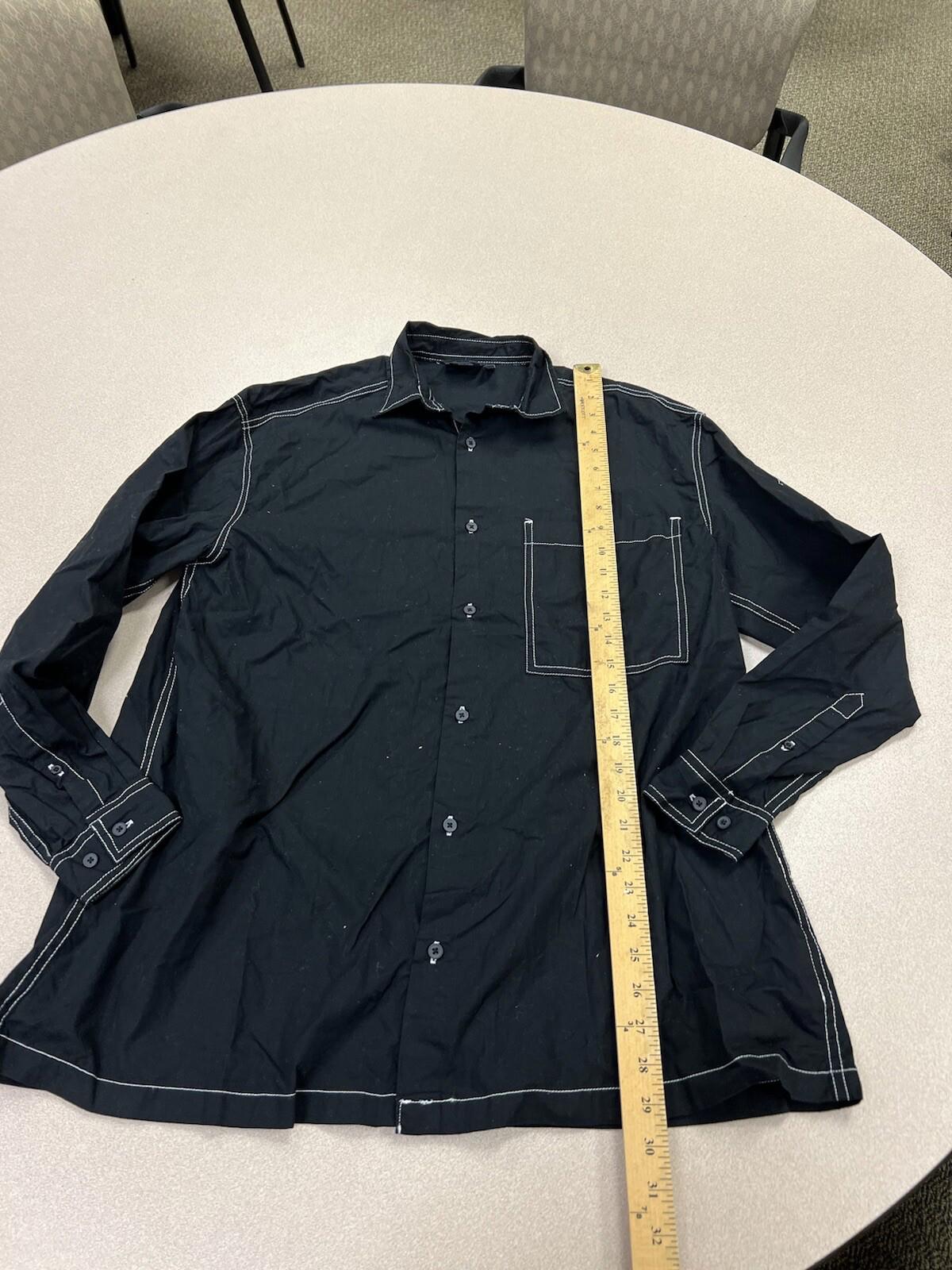 Men’s Asos Long sleeve Black Button Down shirt Tokyo Size Small 250