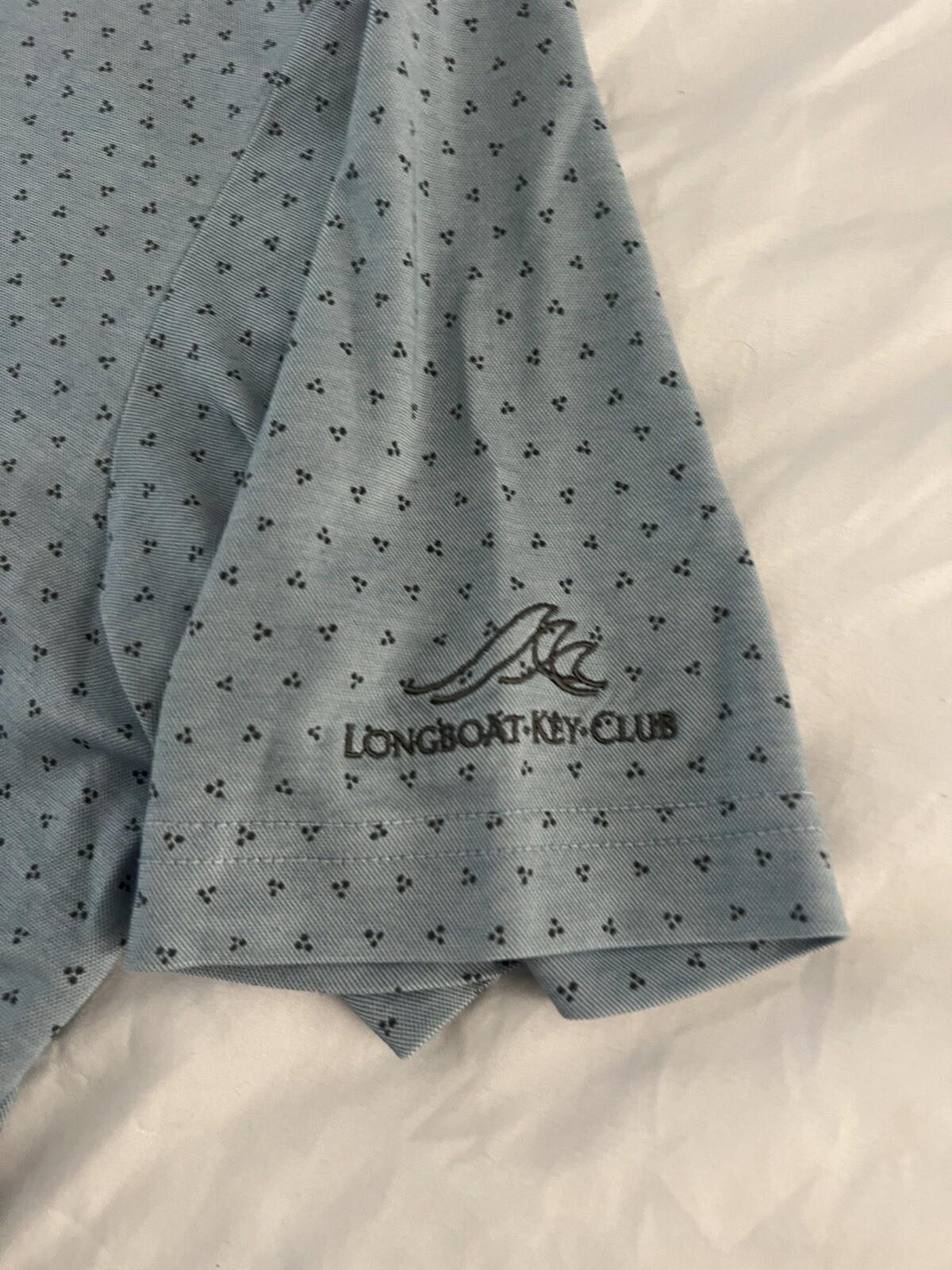 Men’s Travis Matthew Blue Polo Shirt Size Xl Golf Short Sleeve 134