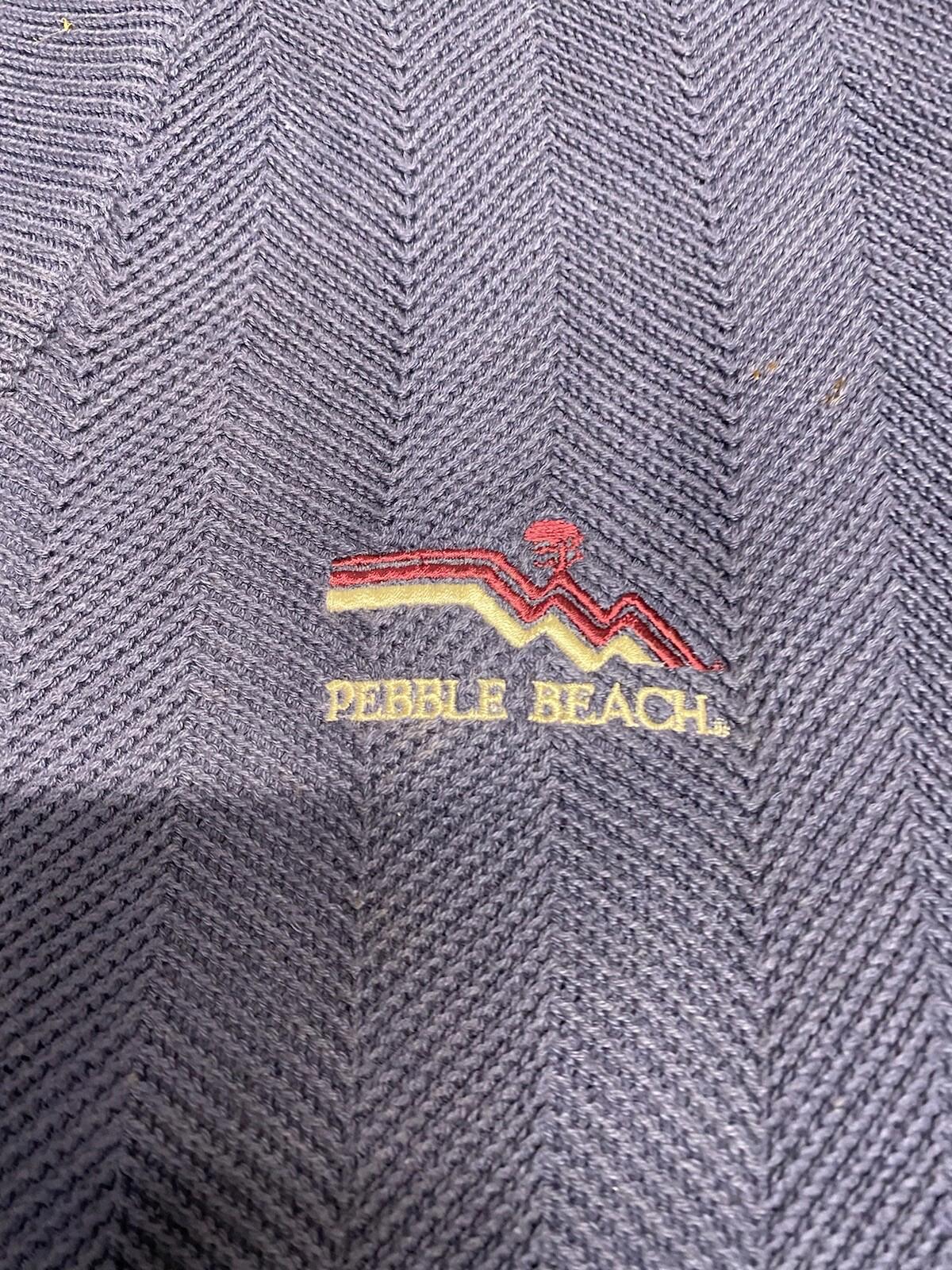 Vintage 90s Mens Greg Norman Pebble Beach Golf Links Crewneck Sweater Medium 2f