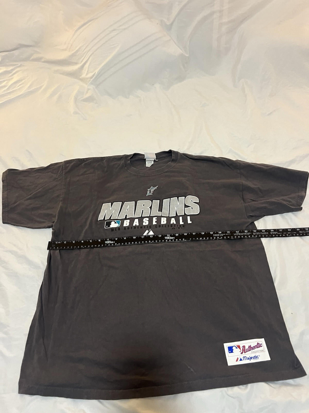 Vintage Florida Marlins T Shirt Mens Xl 90s Grey 122