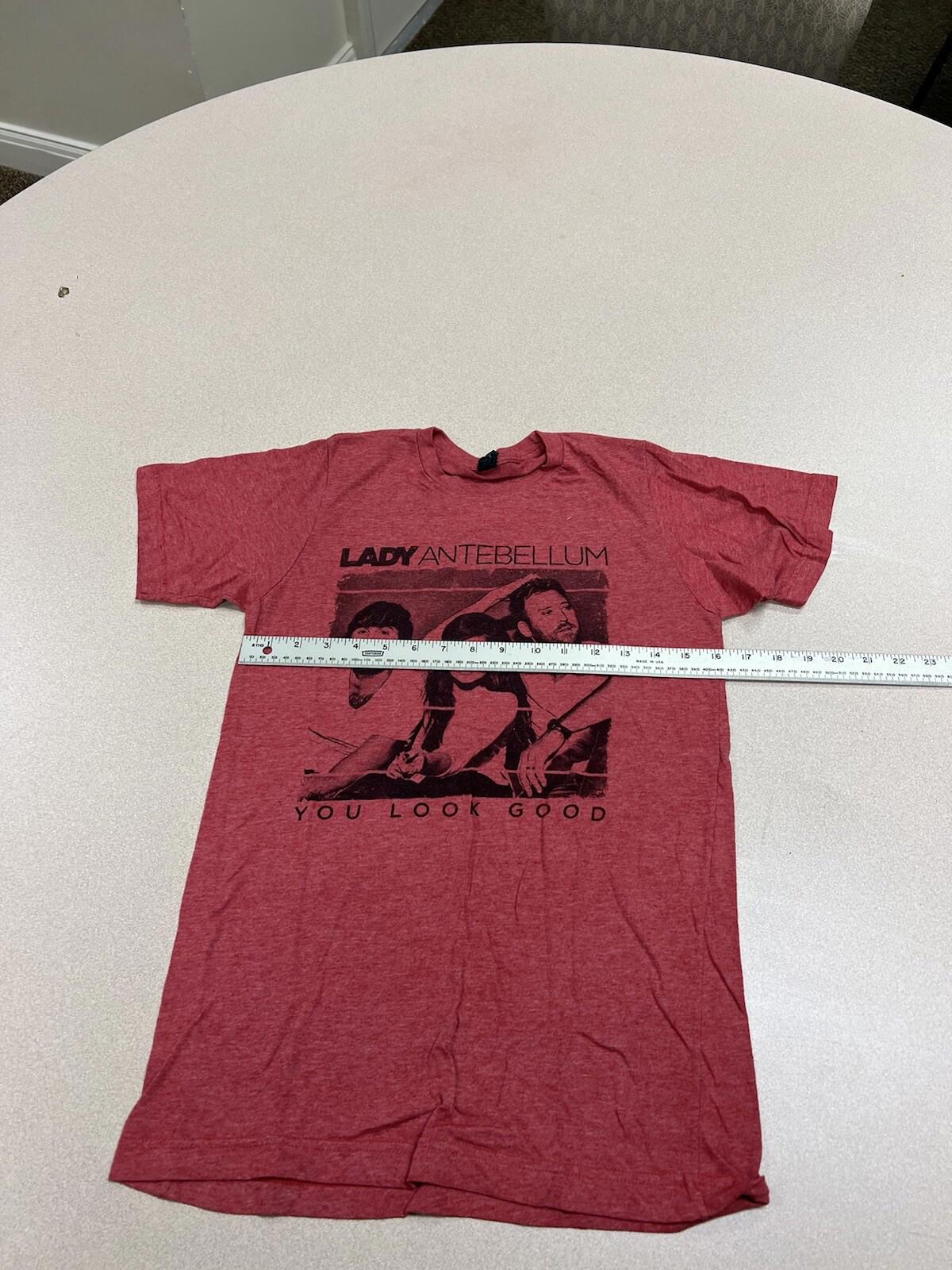 Lady Antebellum You Look Good Tour 2017 Mens T-Shirt Red Size S  5R