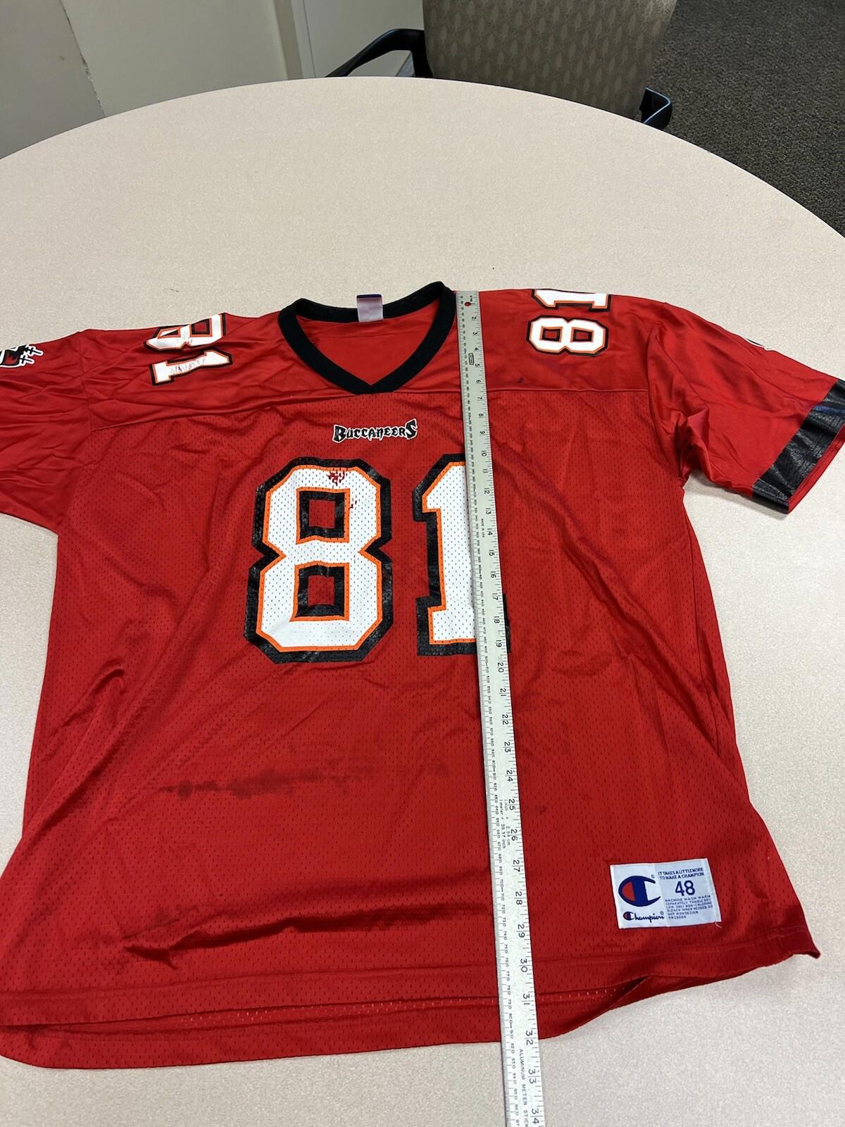 Vintage Tampa Bay Buccaneers Jacquez Green Jersey #81 Champion Size 48  222