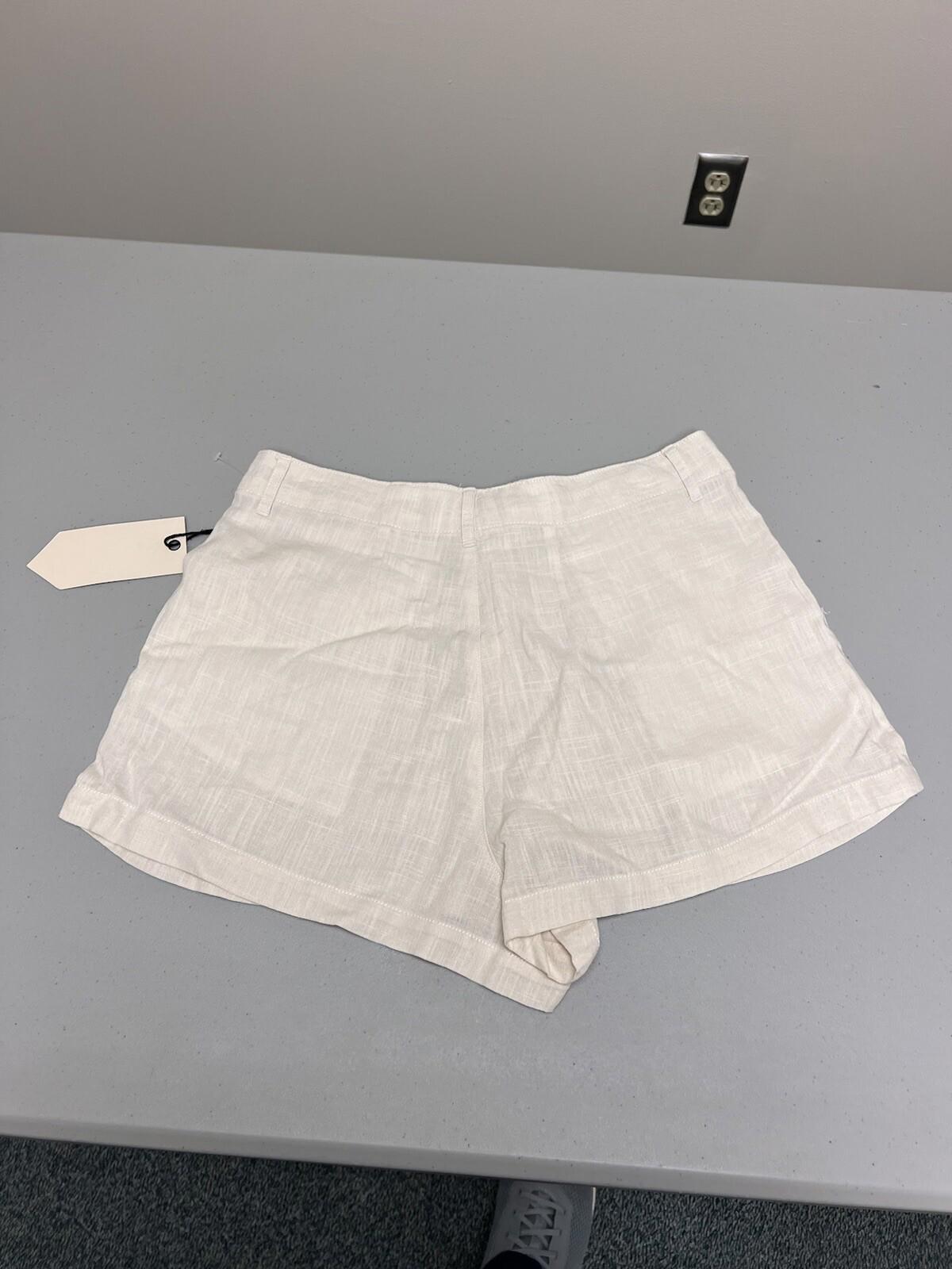 Ban Jara White Shorts Viscose Linen Size Large Nwt 322