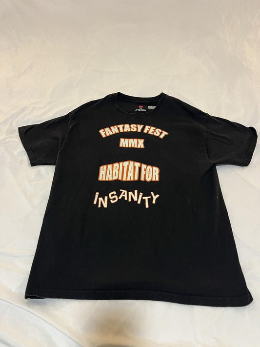 Vintage Fantasy Fest Key West, FL T-Shirt Black Size Large 377