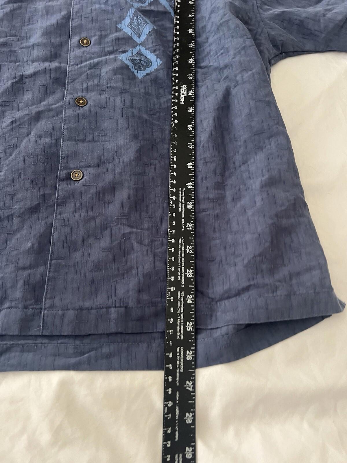 Hard Rock Cafe Men's Medium Hollywood  Embroidered Casino Cards Camp Shirt M 376