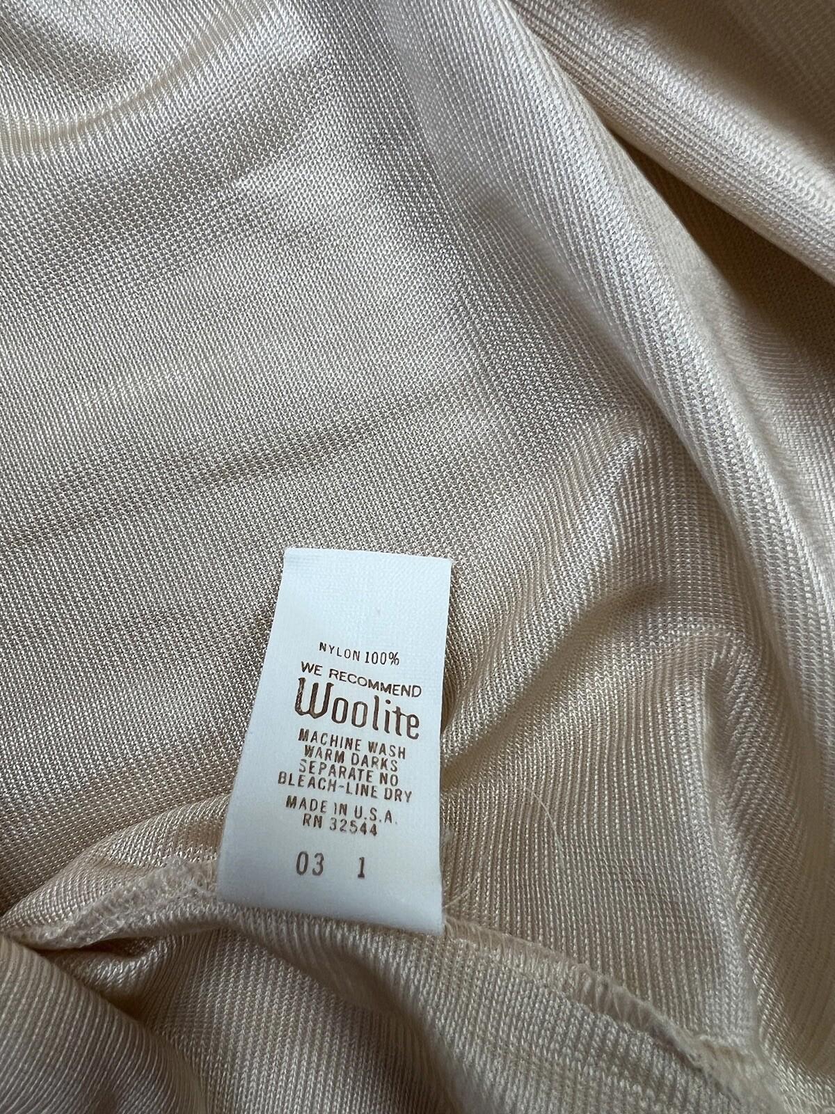 Vintage Woolite Cream Teddie Size Medium Camisole 304