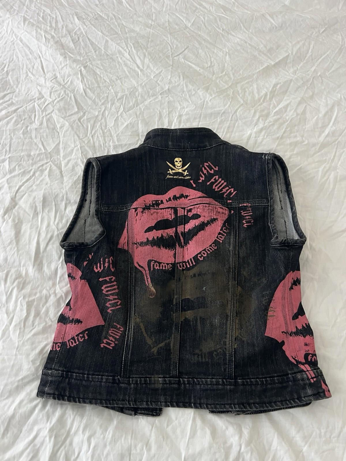 Fame Will Come Later Vest Women M Black NWT $248 Punk Rocker Goth Xs 146
