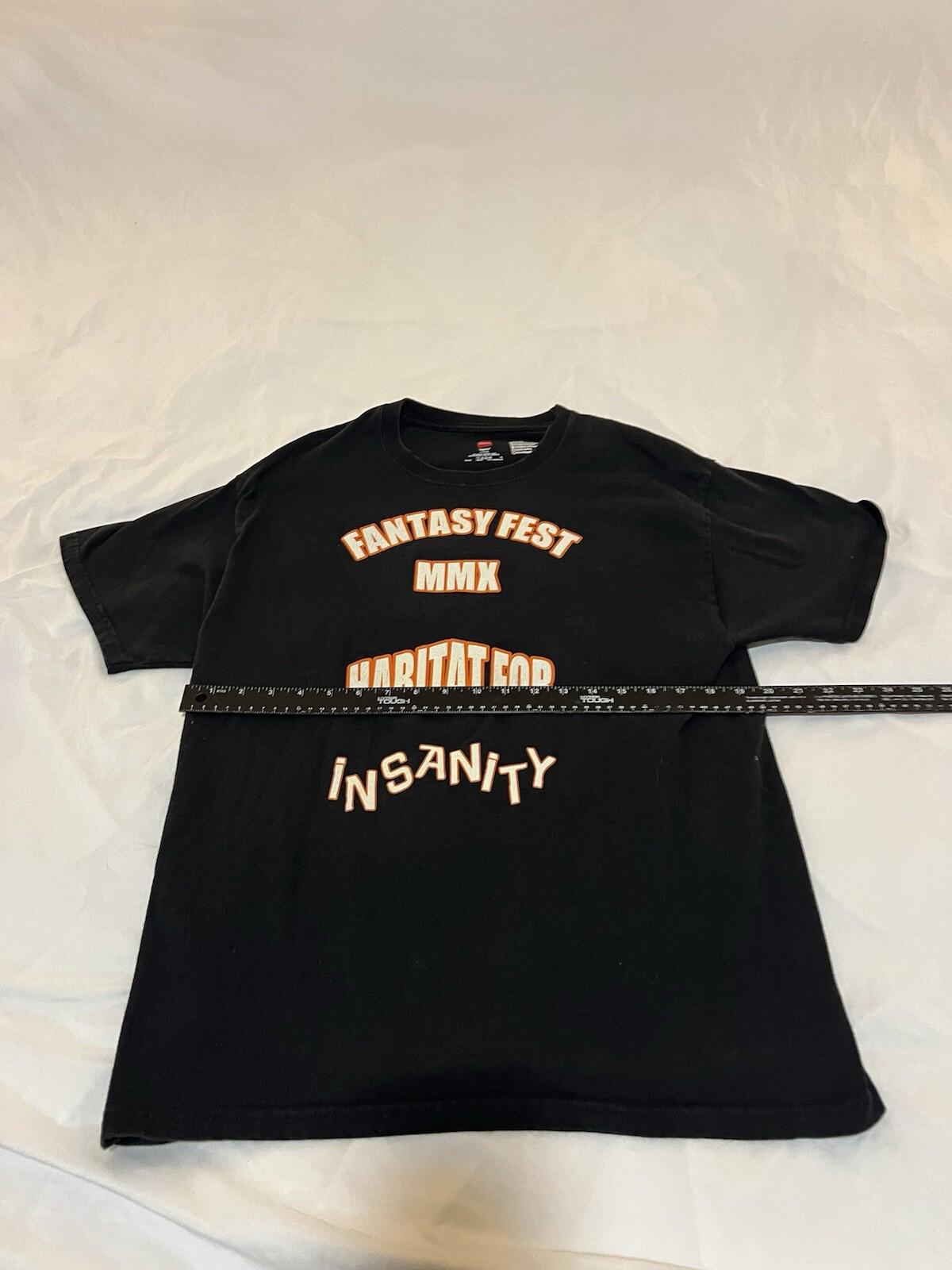 Vintage Fantasy Fest Key West, FL T-Shirt Black Size Large 377
