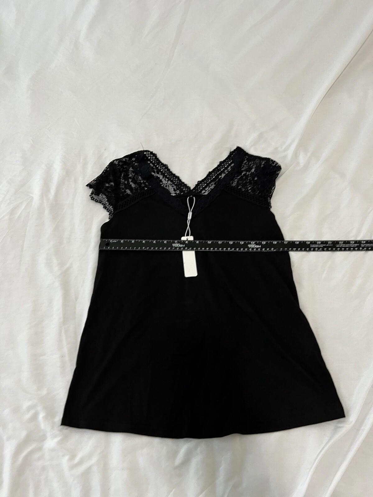 Lai Shen Women's Blouse Black Size Small Nwt 5xx