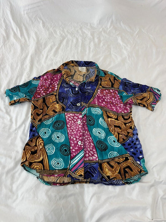 Vintage 90’s Rita Sue Loud Button Up Shirt Made In USA Size Large 121