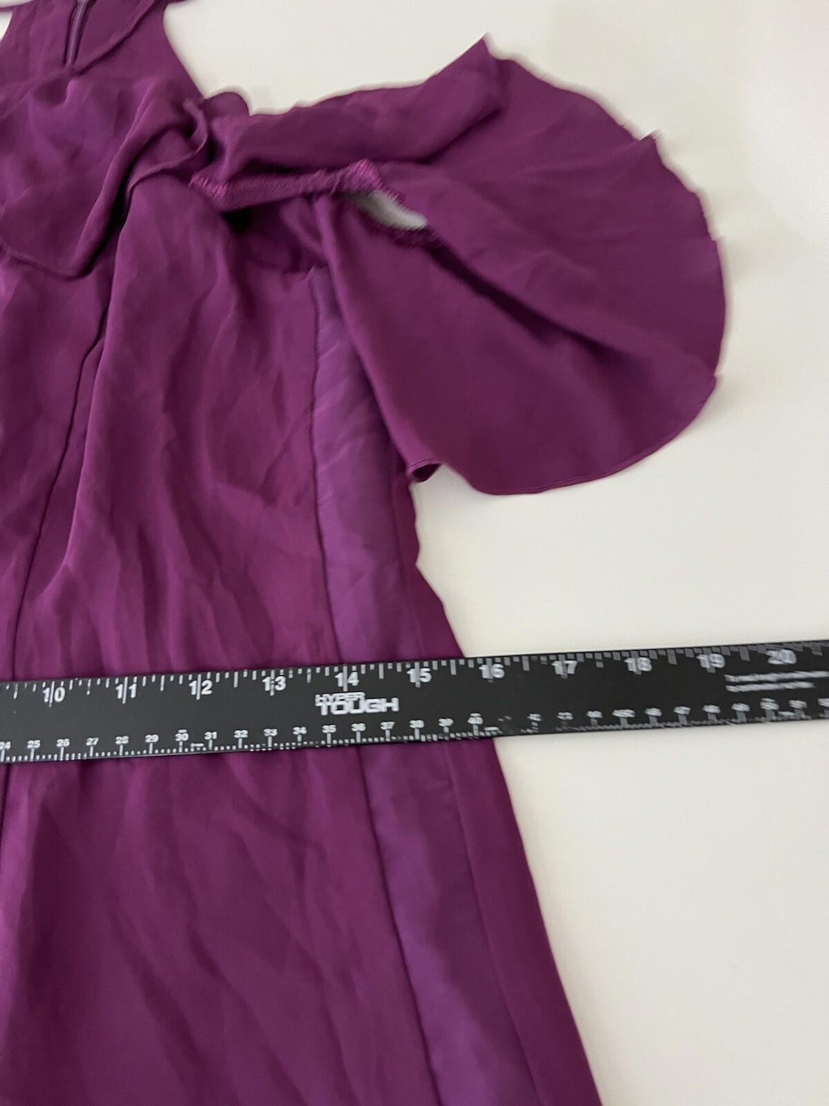 Venus Open Shoulder Dress Size 2 Purple 237