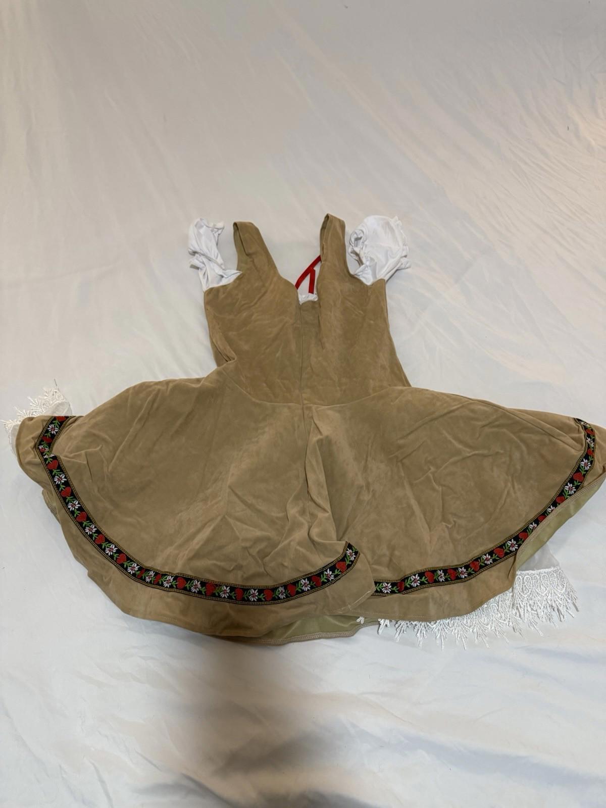 Oktoberfest 3 Piece German Bavarian Traditional Dirndl Blue Dress Size L/XL 148