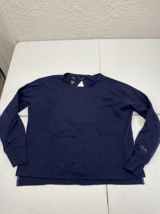 Victoria’s Secret Sport Logo Blue Crew Neck Sweater Women's Size Large F