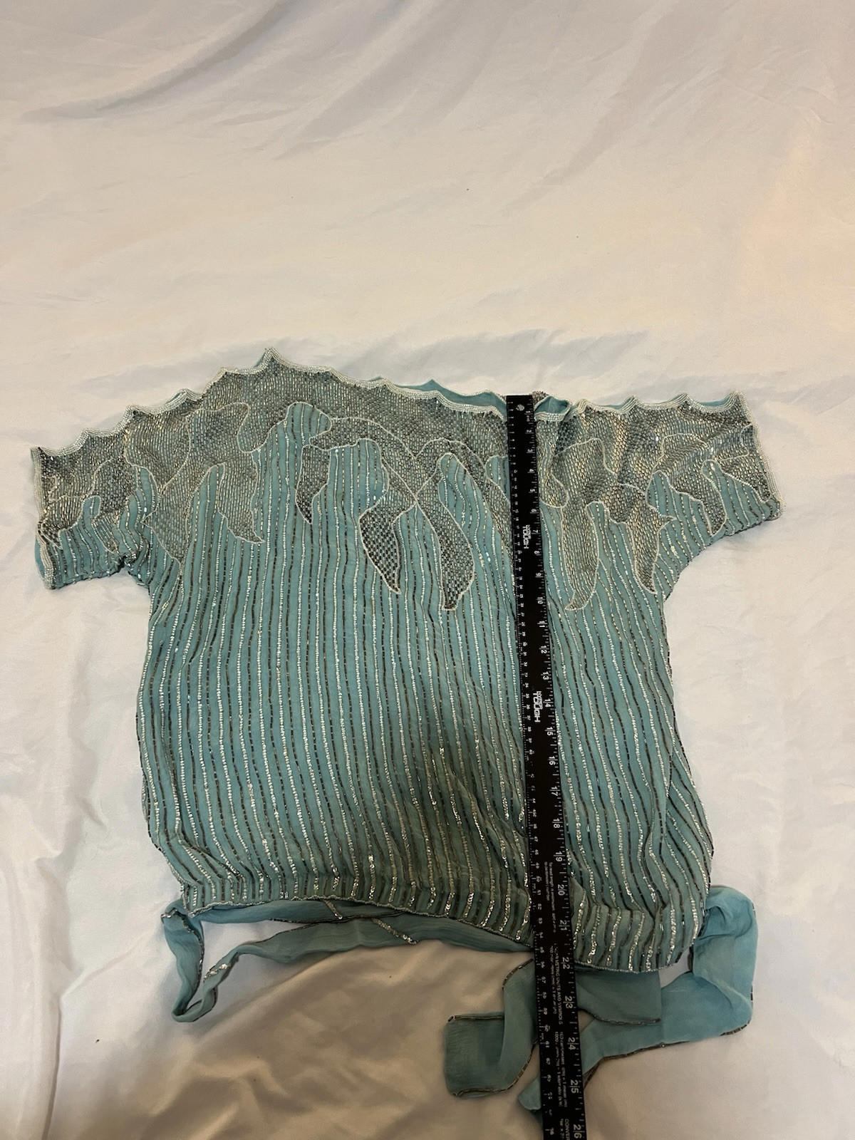 Vintage Gigi’s Closet Evening Bustier Off-the-Shoulder Metal Top Medium 133