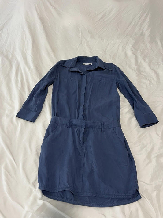Etienne Marcel Size M Blue  Sleeveless Military Shorts Romper 132