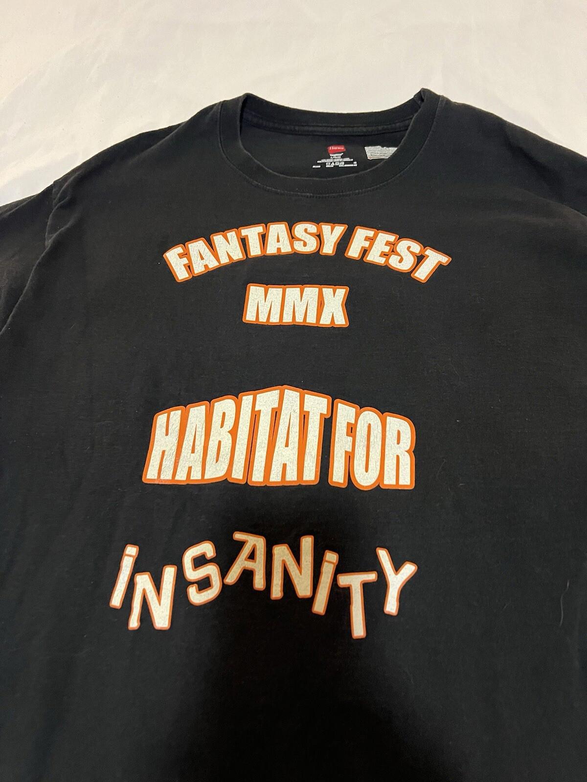 Vintage Fantasy Fest Key West, FL T-Shirt Black Size Large 377