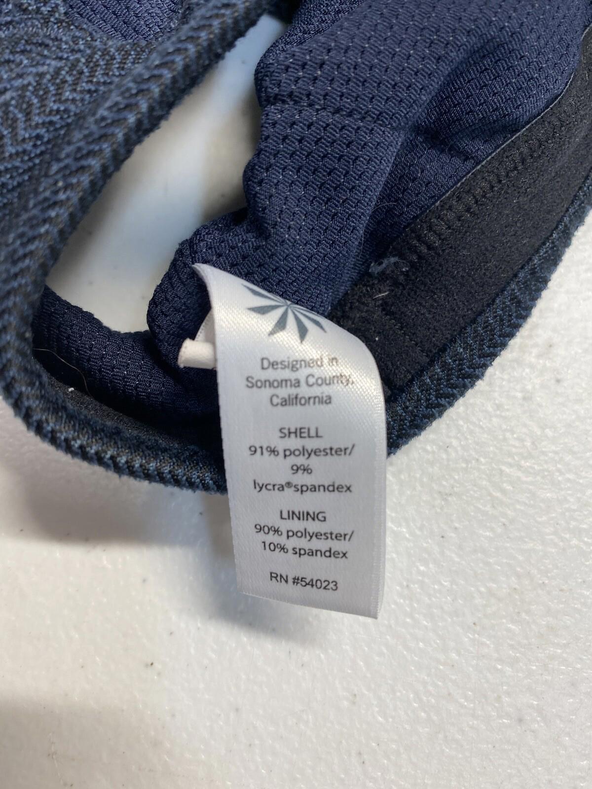 Athleta Navy Strappy Sports Bra Size Small 2e