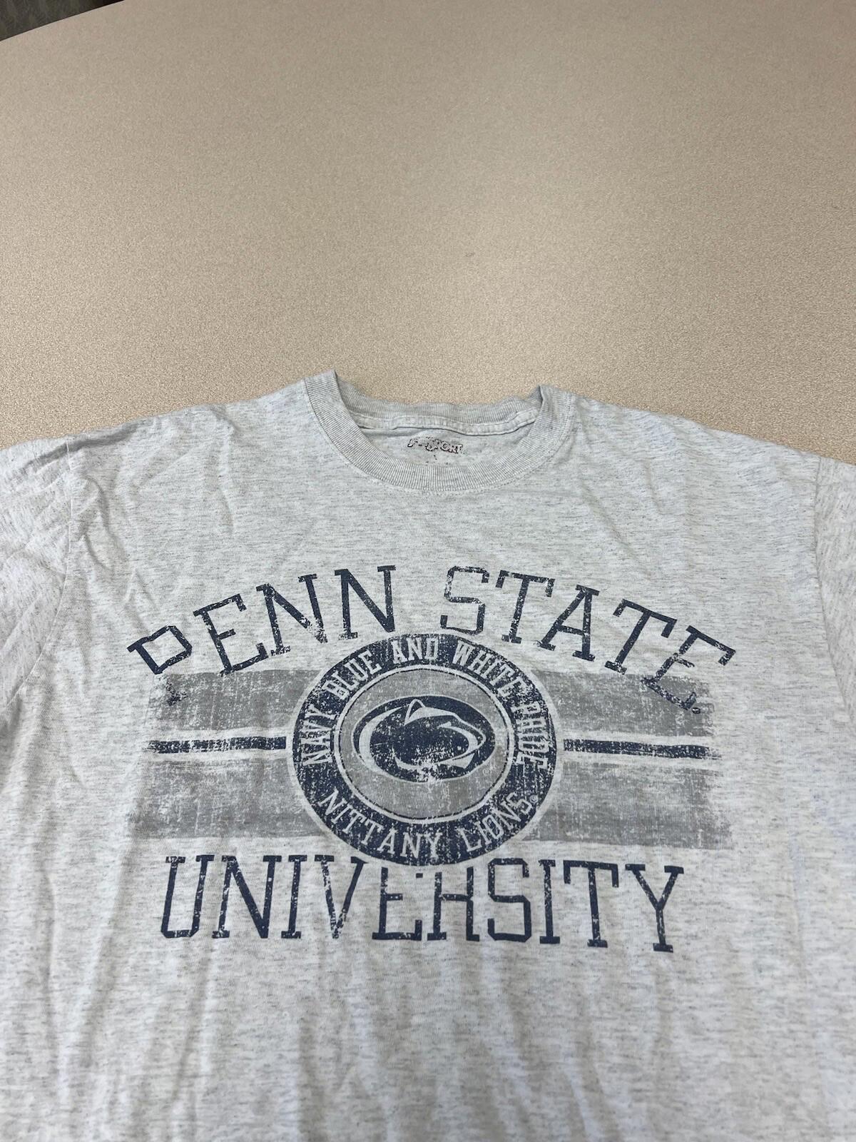 Vintage Y2K  Penn State Grey Shirt Size Large PSU 323
