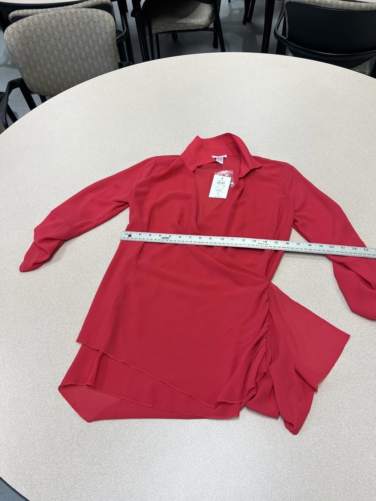 CACHE Size 6 Red Tiered Dress Cocktail Dress Nwt 324
