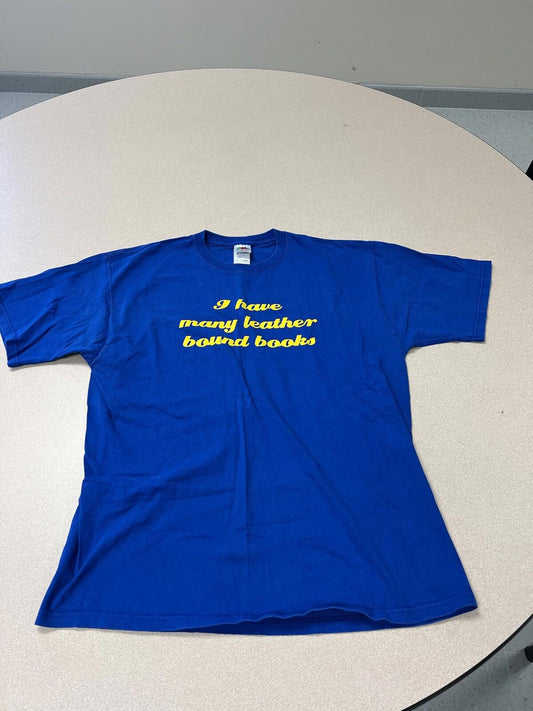 Anchorman Graphic T Shirt Blue Size XL Will Ferrell Ron Burgundy 254