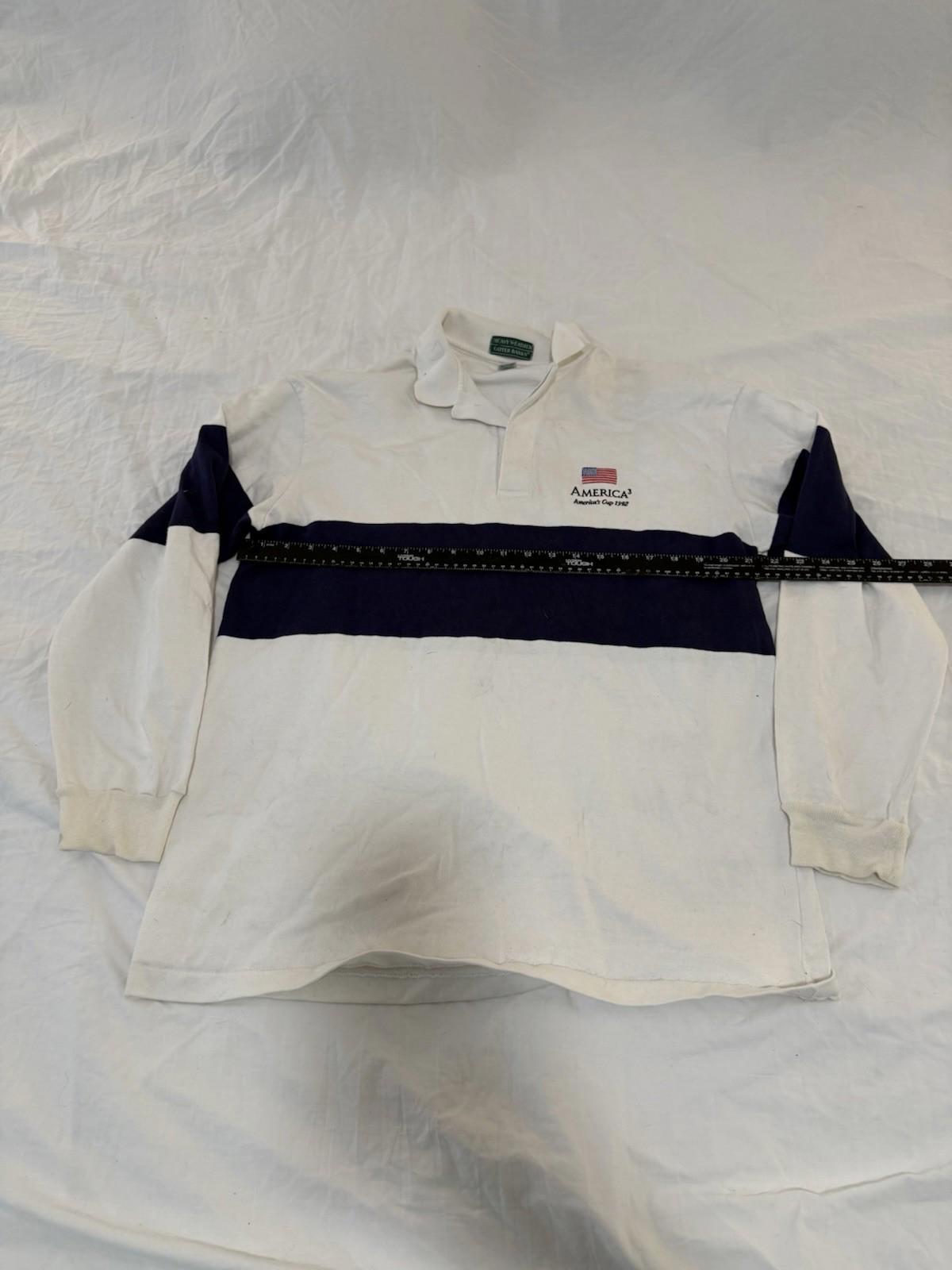 Vintage Canterbury Rugby Jersey America's Cup 1992 Shirt Size Xl  White 130