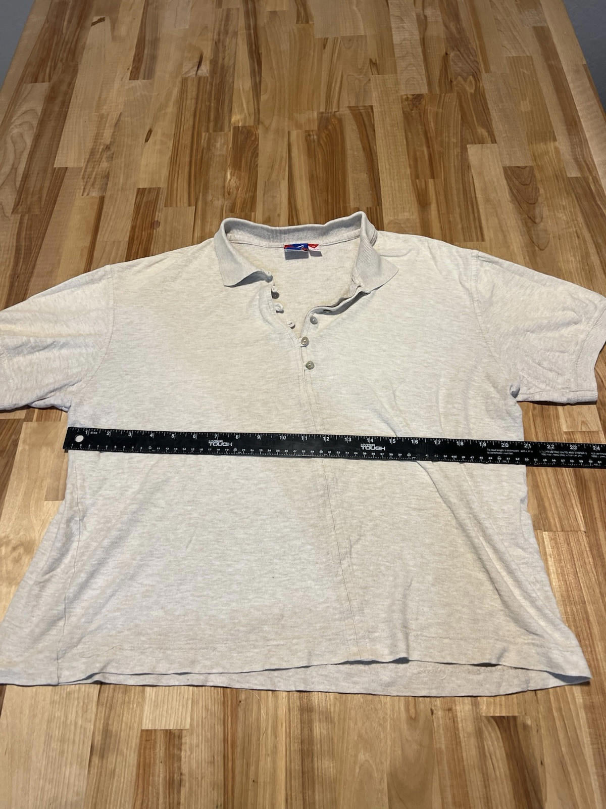 Vintage Tail Golf Polo Woman’s Beige Short Sleeve Shirt Medium 80s 90s 119