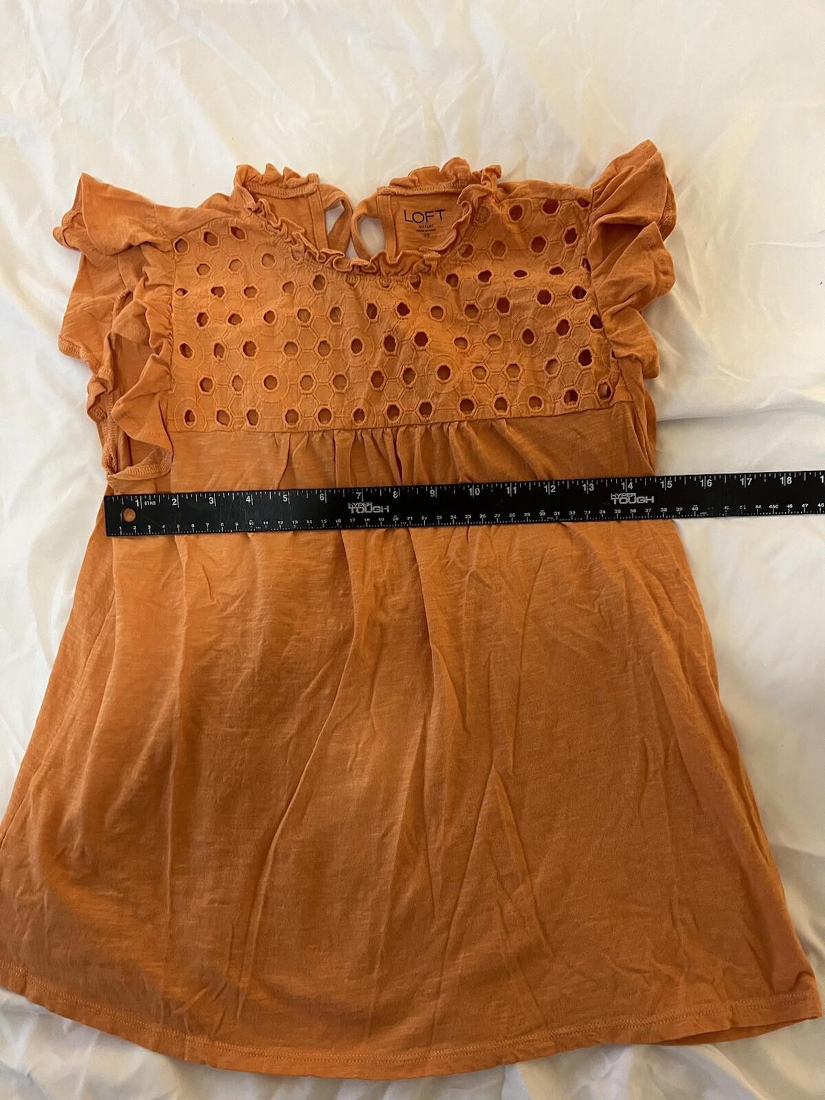 Ann Taylor Size XS Top Orange Womens 315