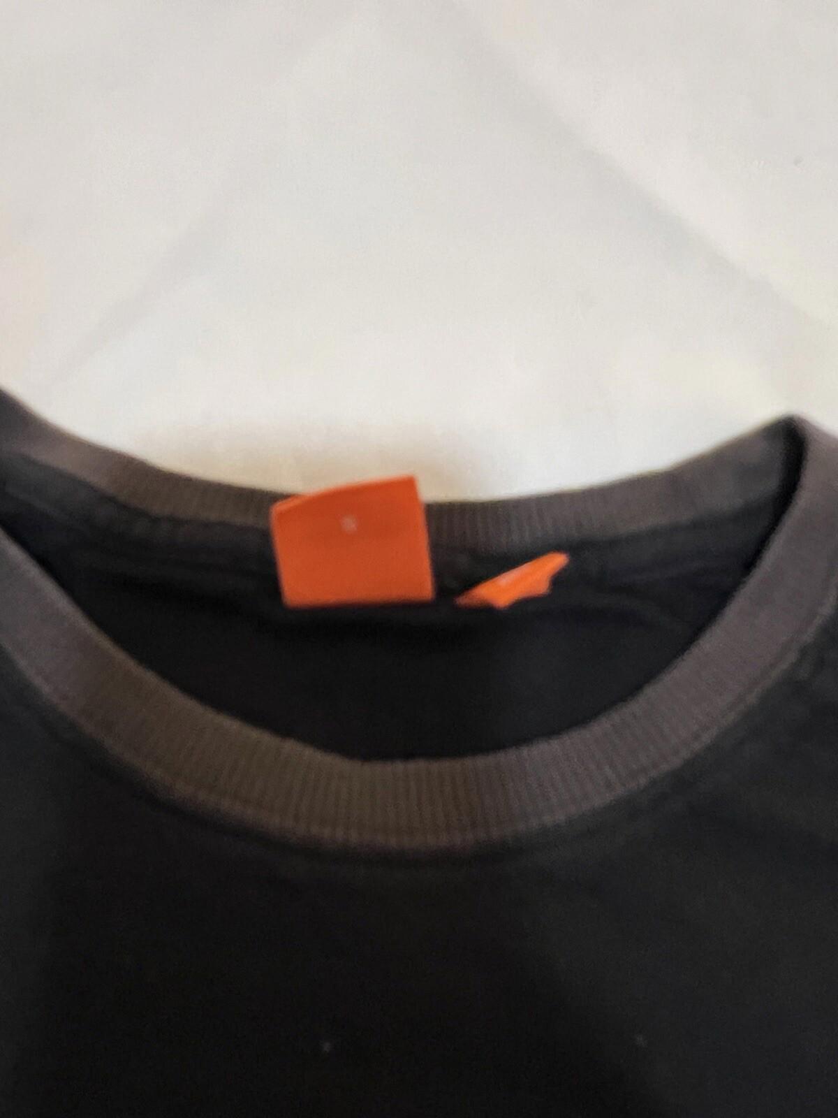 Hugo Boss Mens Black Long Sleeve Crew Neck Pullover Sweater Size Small 362