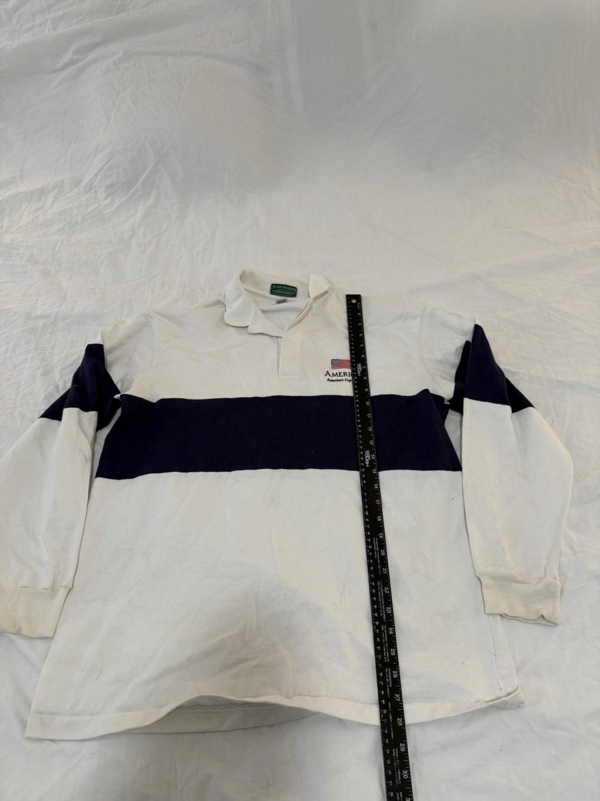 Vintage Canterbury Rugby Jersey America's Cup 1992 Shirt Size Xl  White 130