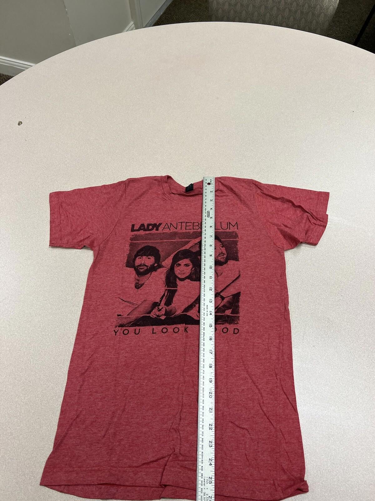 Lady Antebellum You Look Good Tour 2017 Mens T-Shirt Red Size S  5R