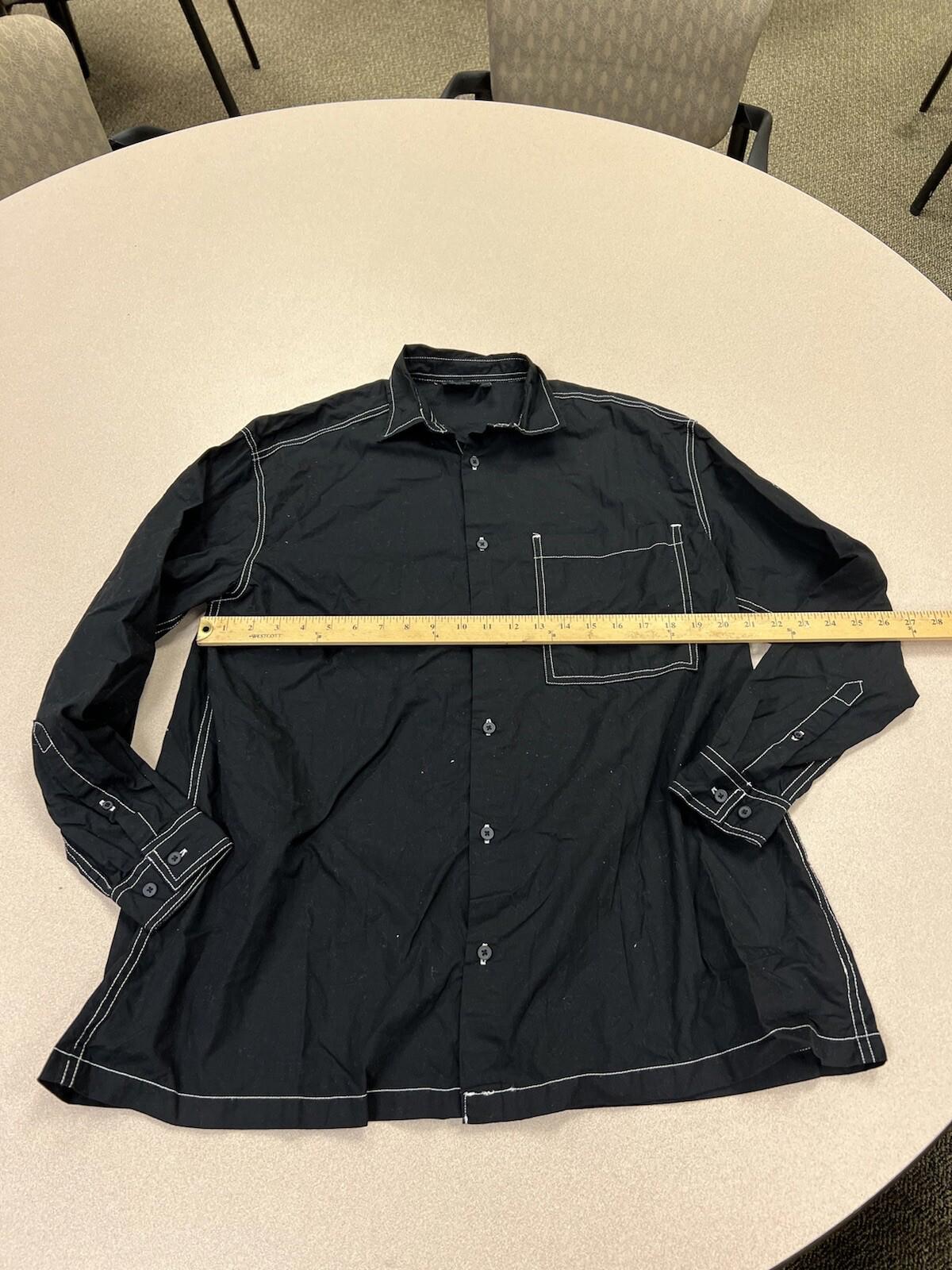 Men’s Asos Long sleeve Black Button Down shirt Tokyo Size Small 250
