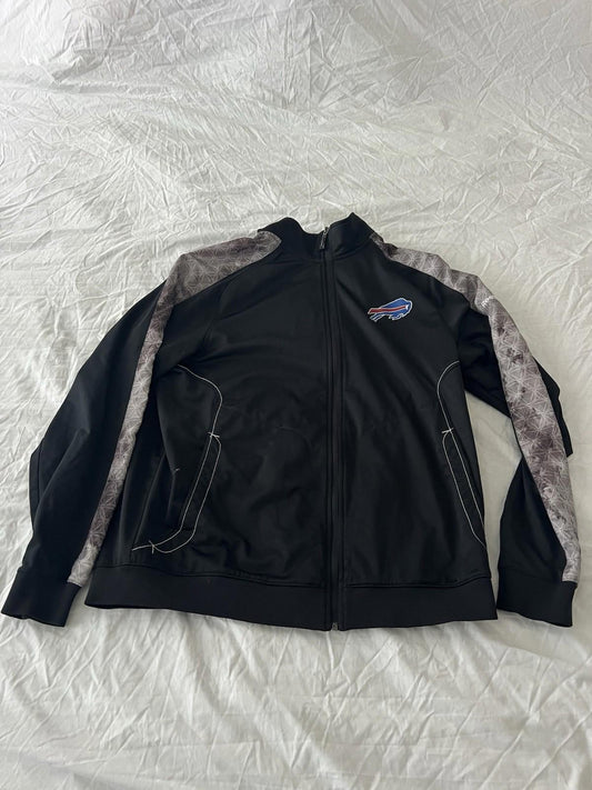 Vintage Buffalo Bills on field NFL Jacket REEBOK Size XL Black 146