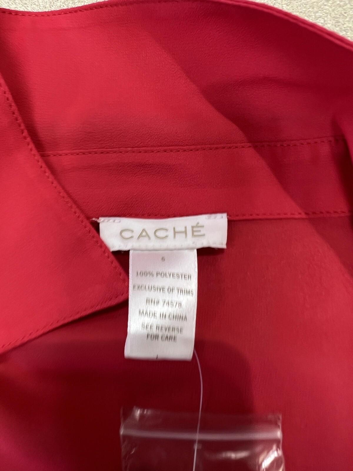 CACHE Size 6 Red Tiered Dress Cocktail Dress Nwt 324