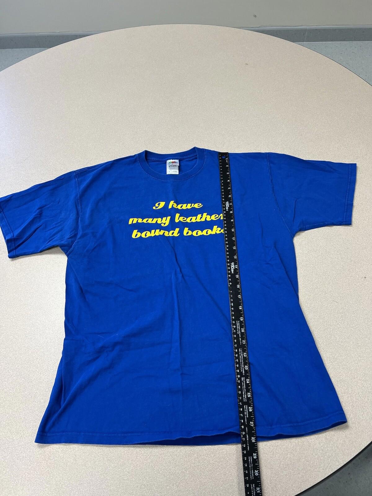 Anchorman Graphic T Shirt Blue Size XL Will Ferrell Ron Burgundy 254