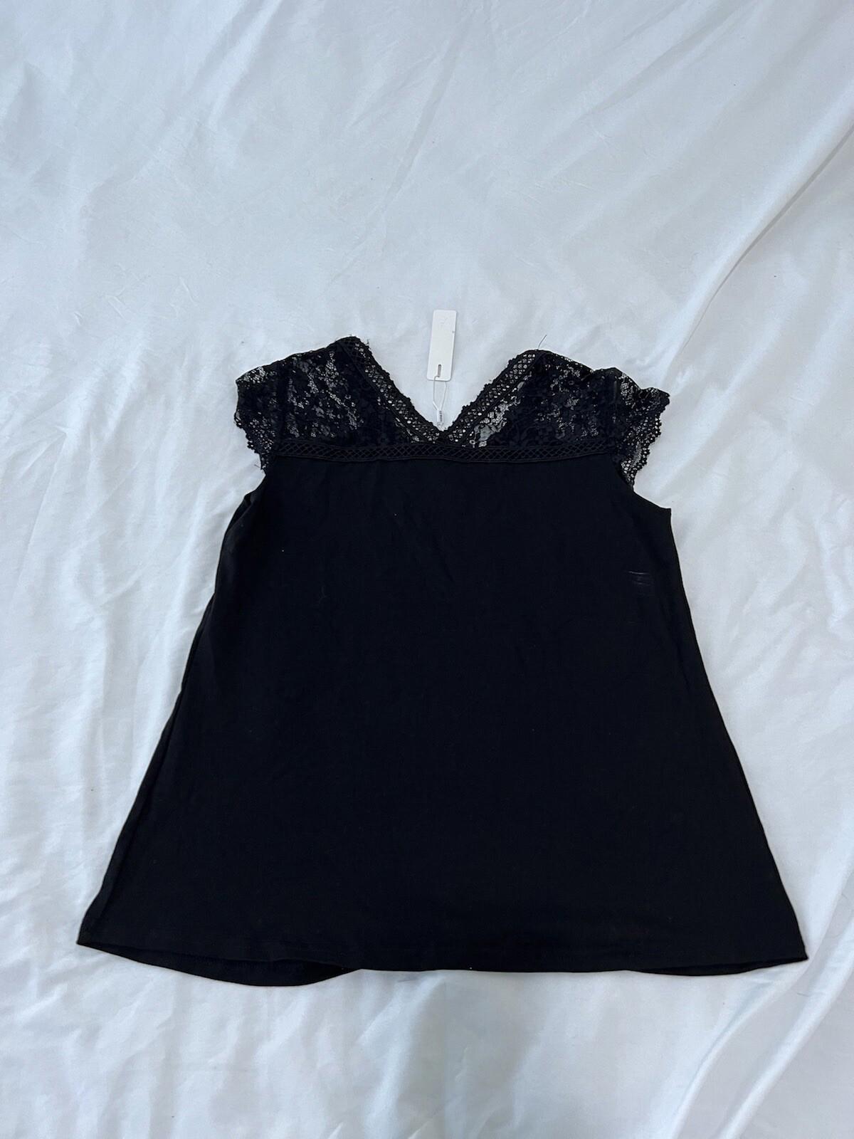 Lai Shen Women's Blouse Black Size Small Nwt 5xx