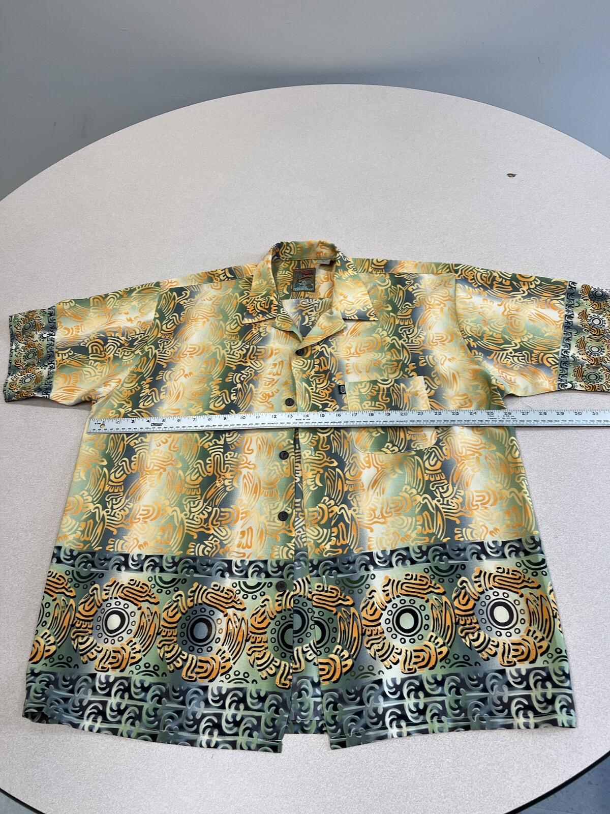 Pineapple Connection Camp Hawaiian Shirt Mens XL Short Sleeve Button 291