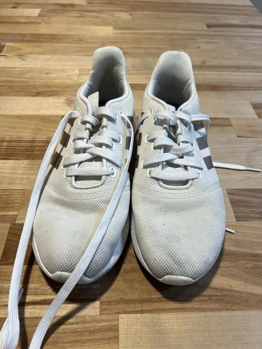 Adidas White Cloudfoam Running Sneakers Shoes Womens Size 8