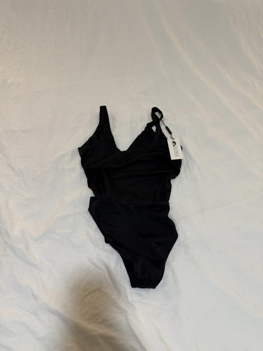 Ola Feroz Swimwear Jessica Garcia Cata One Piece Black Resortwear Small NWT 130