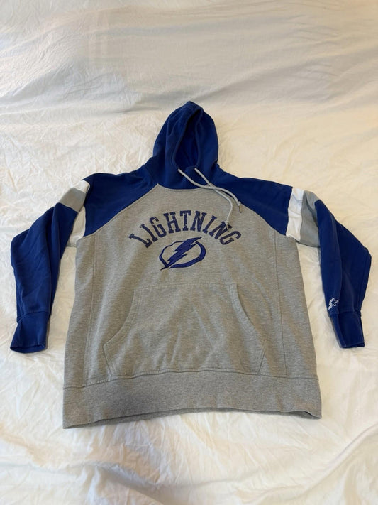 Vintage STARTER Tampa Bay Lightning Hooded Sweatshirt Xl 153