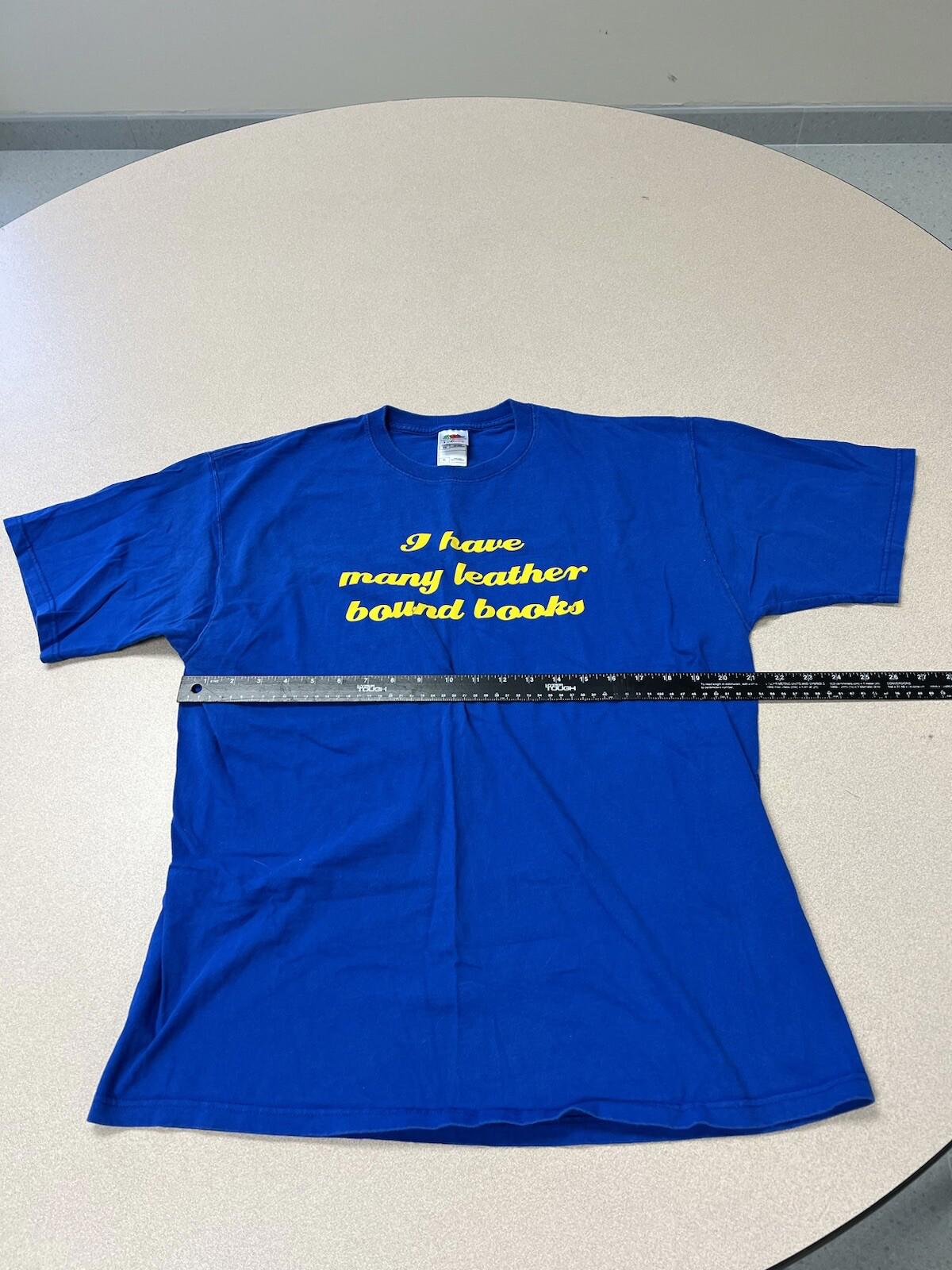 Anchorman Graphic T Shirt Blue Size XL Will Ferrell Ron Burgundy 254