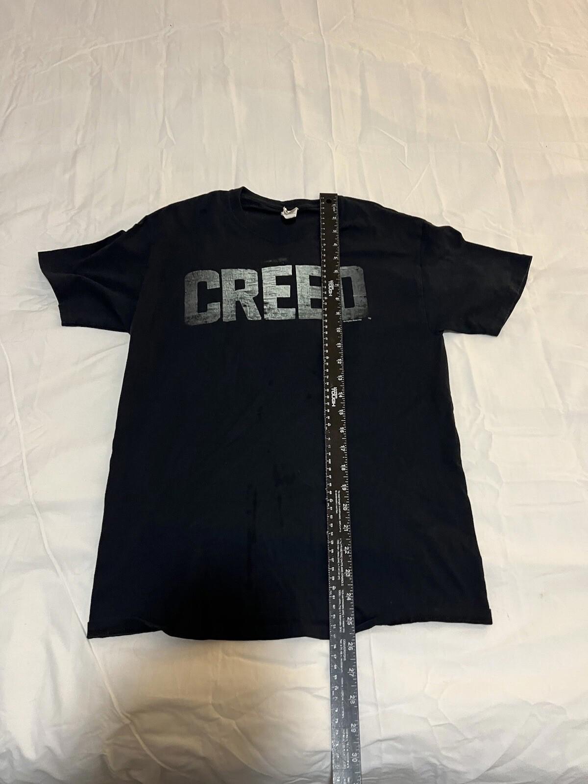 Vintage Creed Shirt Men's Small  Black Rock Band Short Sleeve 339