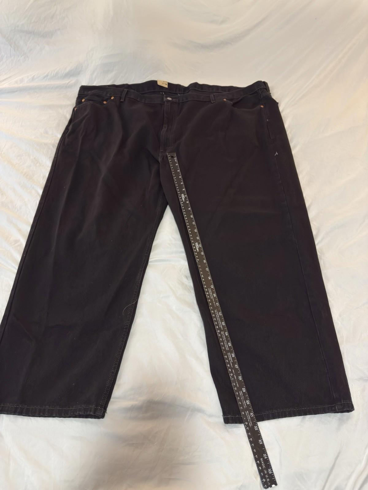 Levi's 560 Jeans Mens 56X30 Black Comfort Fit Straight Red Tab 5 NWT 155