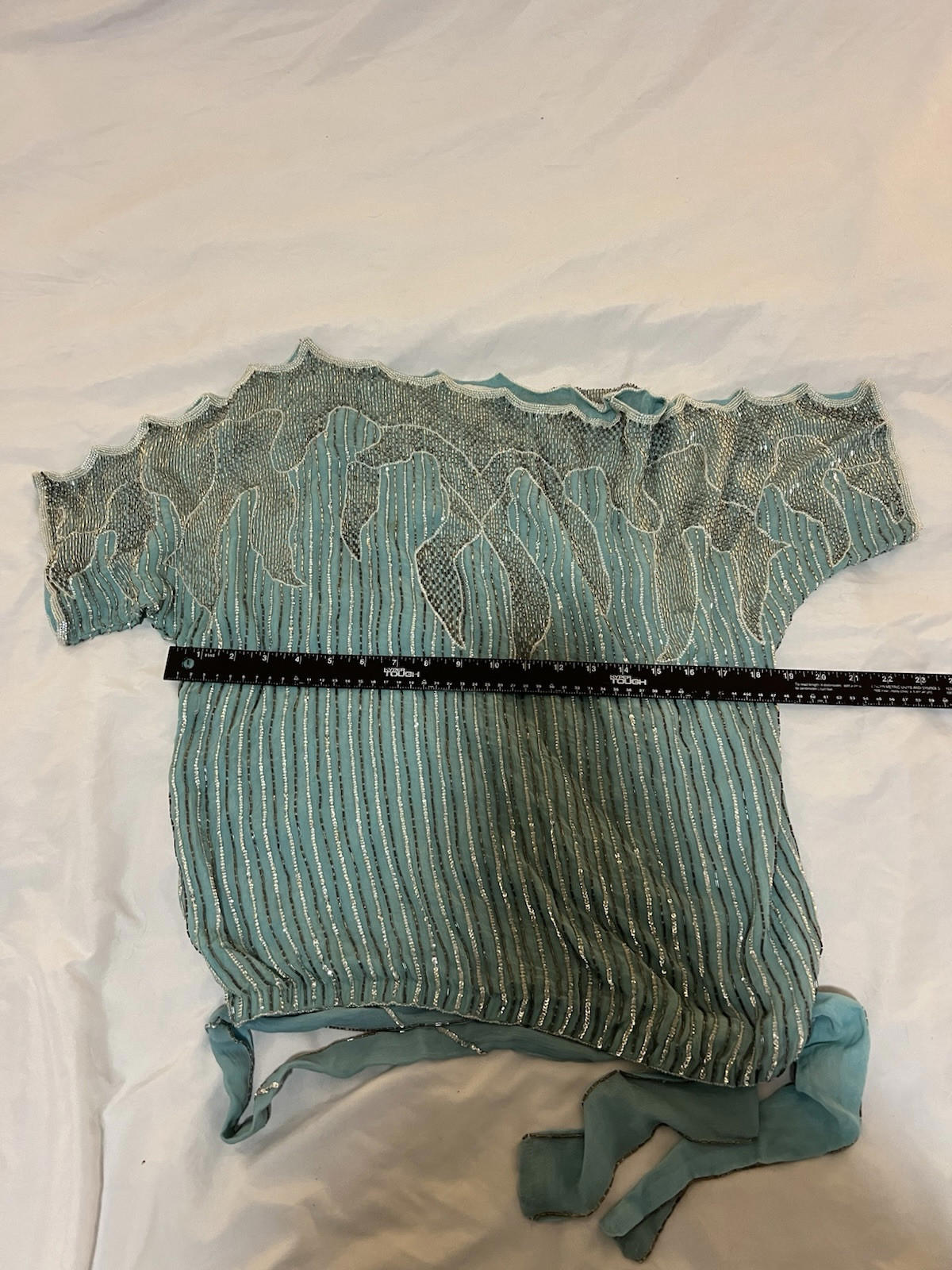 Vintage Gigi’s Closet Evening Bustier Off-the-Shoulder Metal Top Medium 133