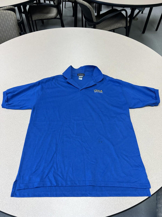 Vintage UCLA 90’s Polo Shirt Size Large Blue Embroidered 309